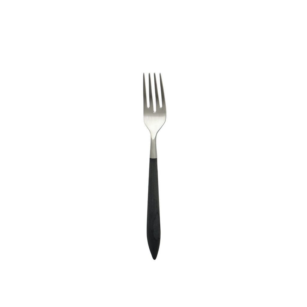 Ares Argento & Black Salad Fork Flatware Vietri Black  