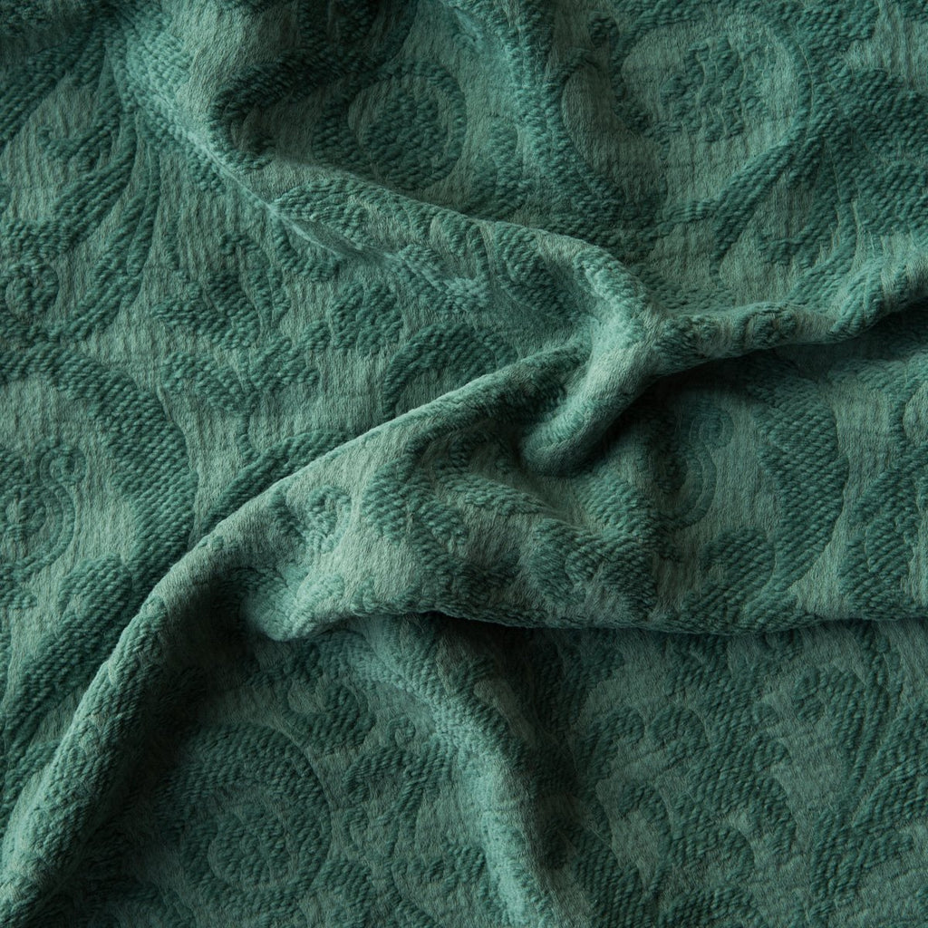 Bella Notte Adele Coverlet with Silk Velvet Edge Quilts & Coverlets Bella Notte Jade Twin 