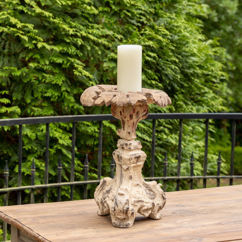 Antique Style Relic Candle Holder Decor Farmhouse Designs   