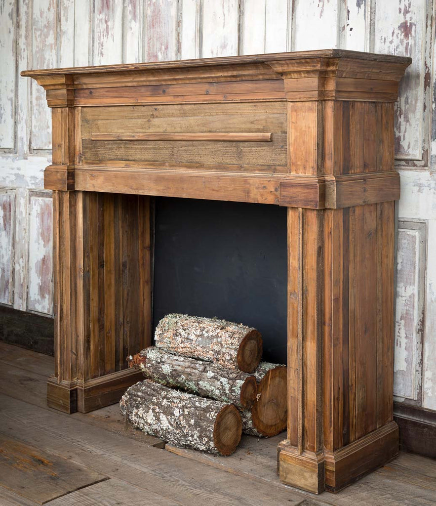 Carved Pine Fireplace Mantel Architectural Accents Farmhouse Designs   