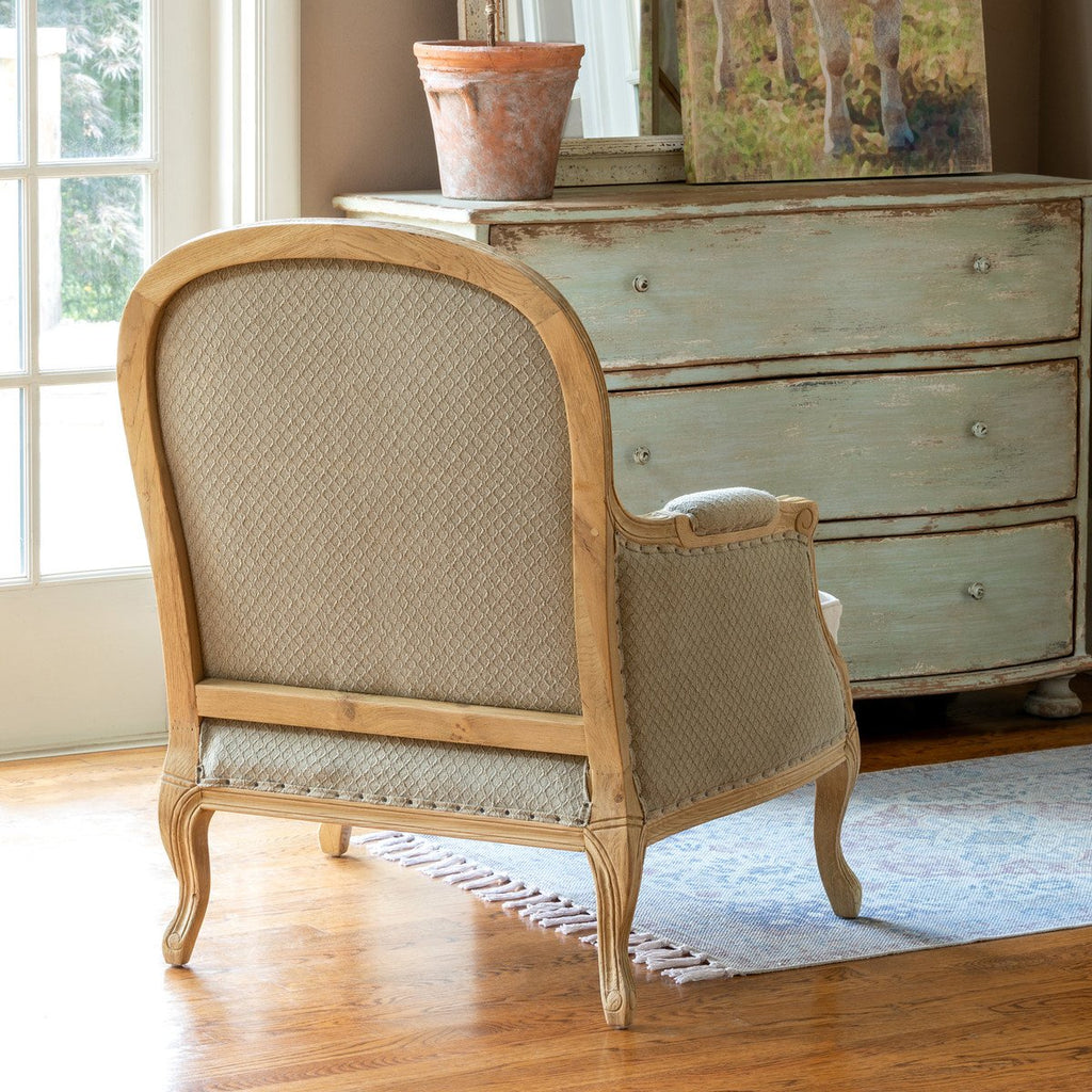 French Style Pale Green Chair Bergeres & Upholstered Chairs Farmhouse Designs   