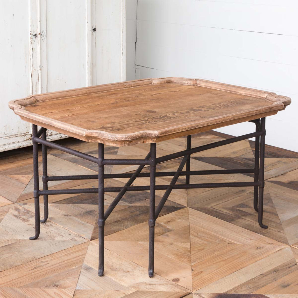 Wood and Iron Coffee Table Coffee Tables Farmhouse Designs   
