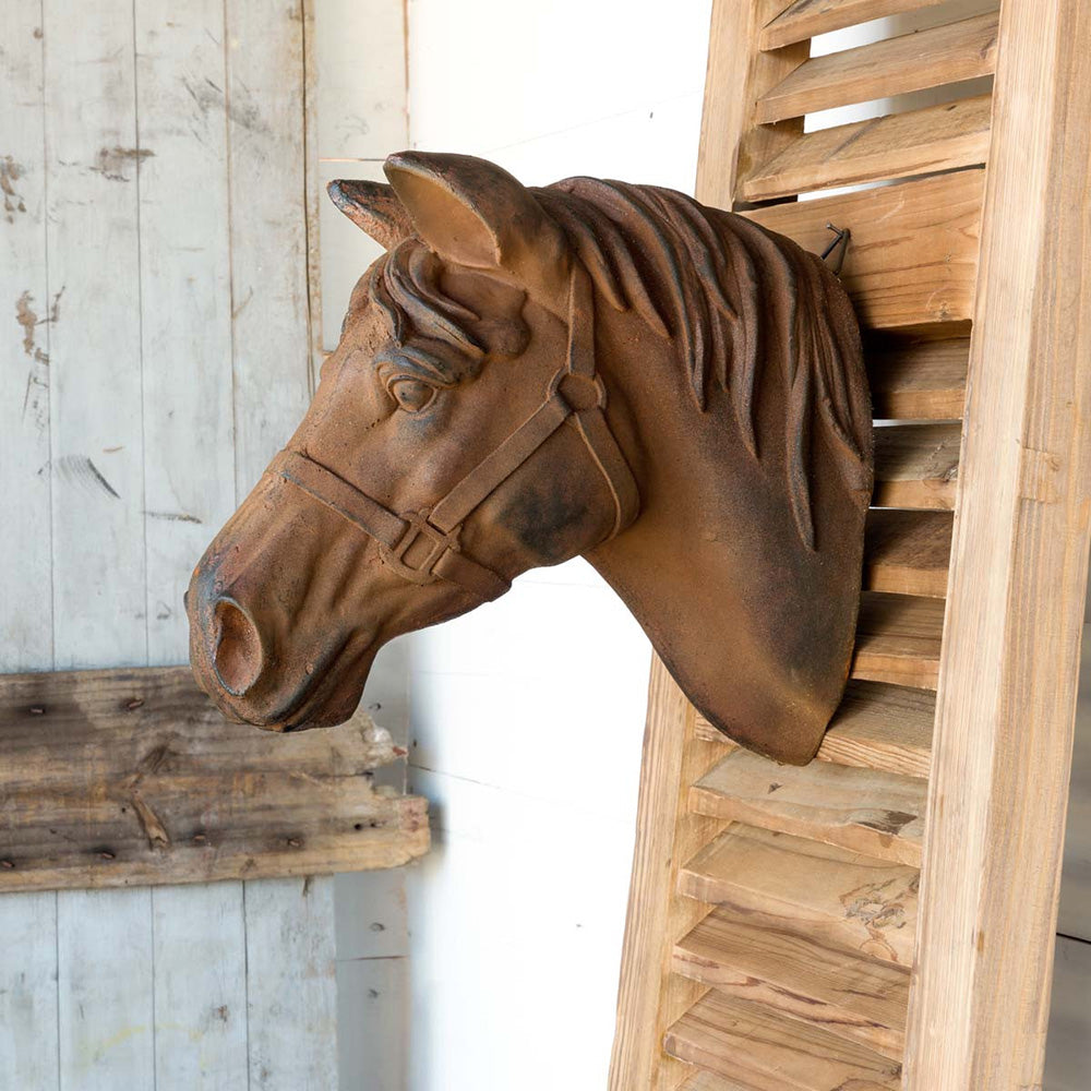 Rustic Stone Horse Head Wall Decor Decor Farmhouse Designs   