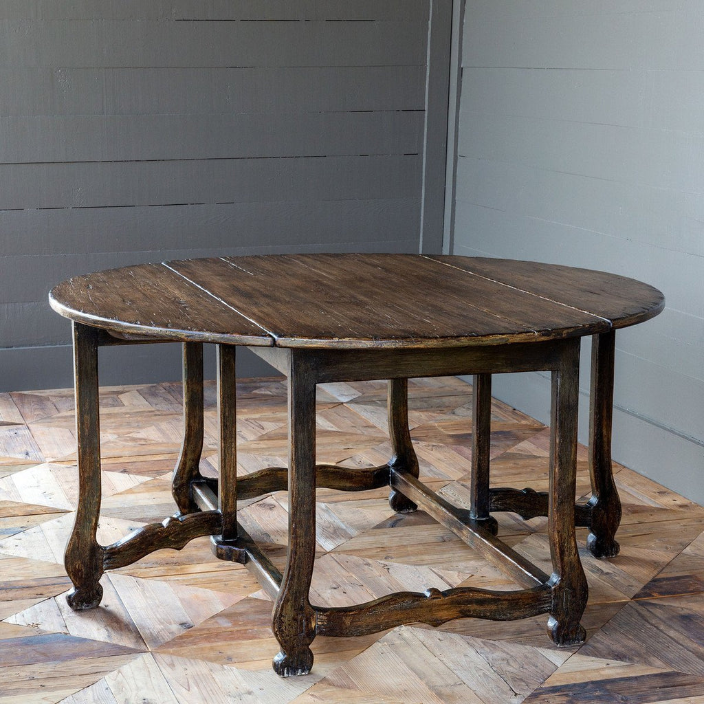 Round Gate Legs Table Dining Tables Farmhouse Designs   