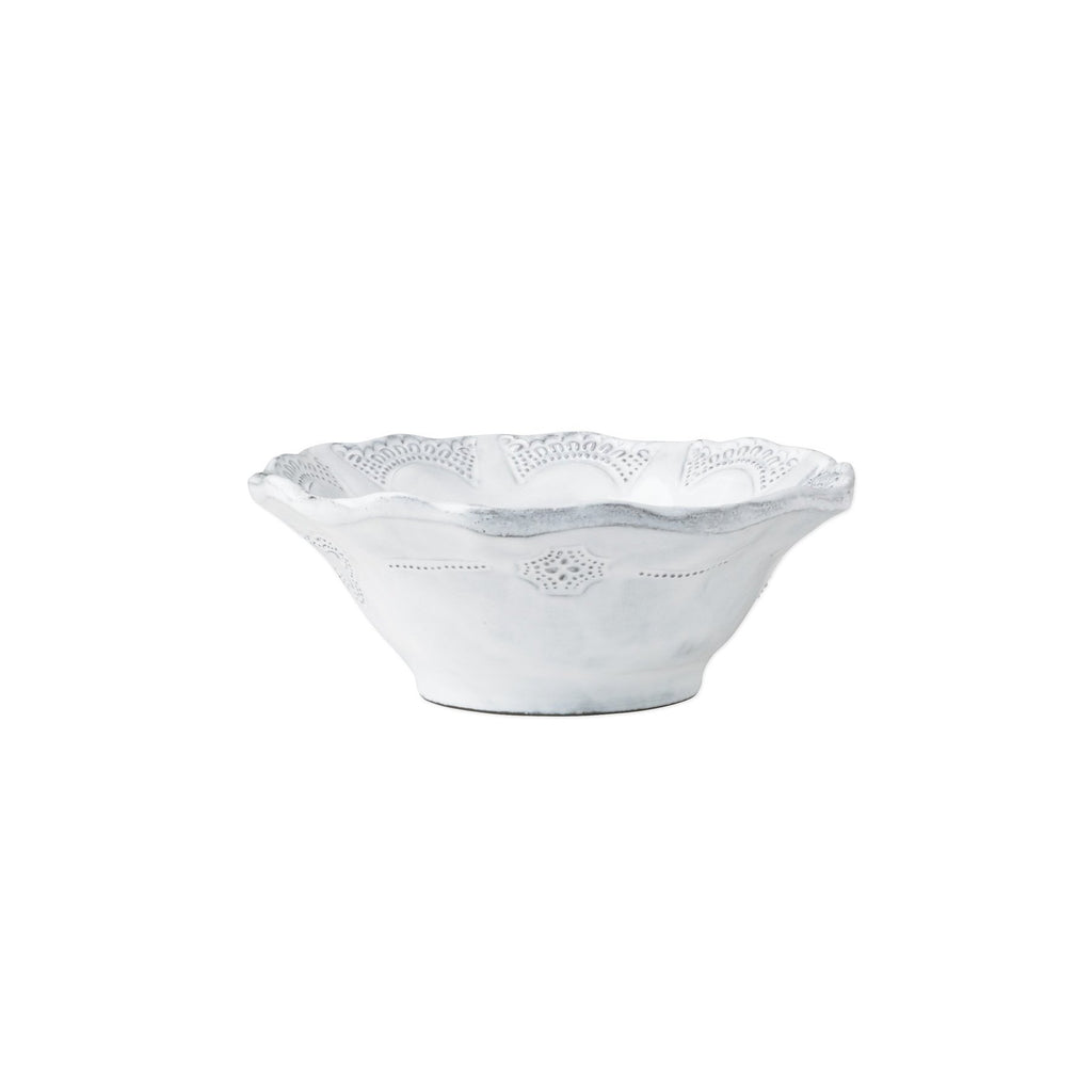Incanto Lace Cereal Bowl Bowls & Mugs Vietri White  
