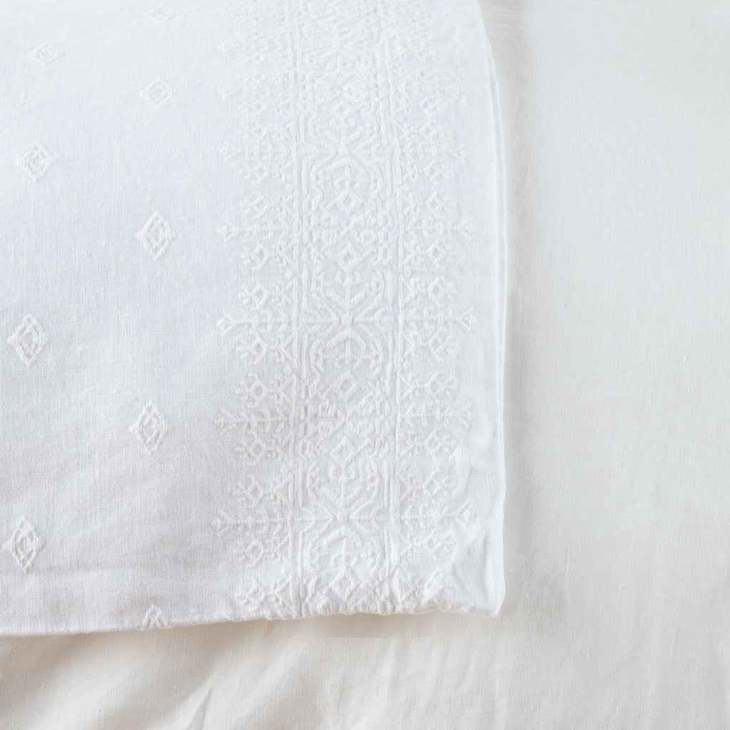 Bella Notte Ines Bed End Blanket Duvet Covers & Comforters Bella Notte White  