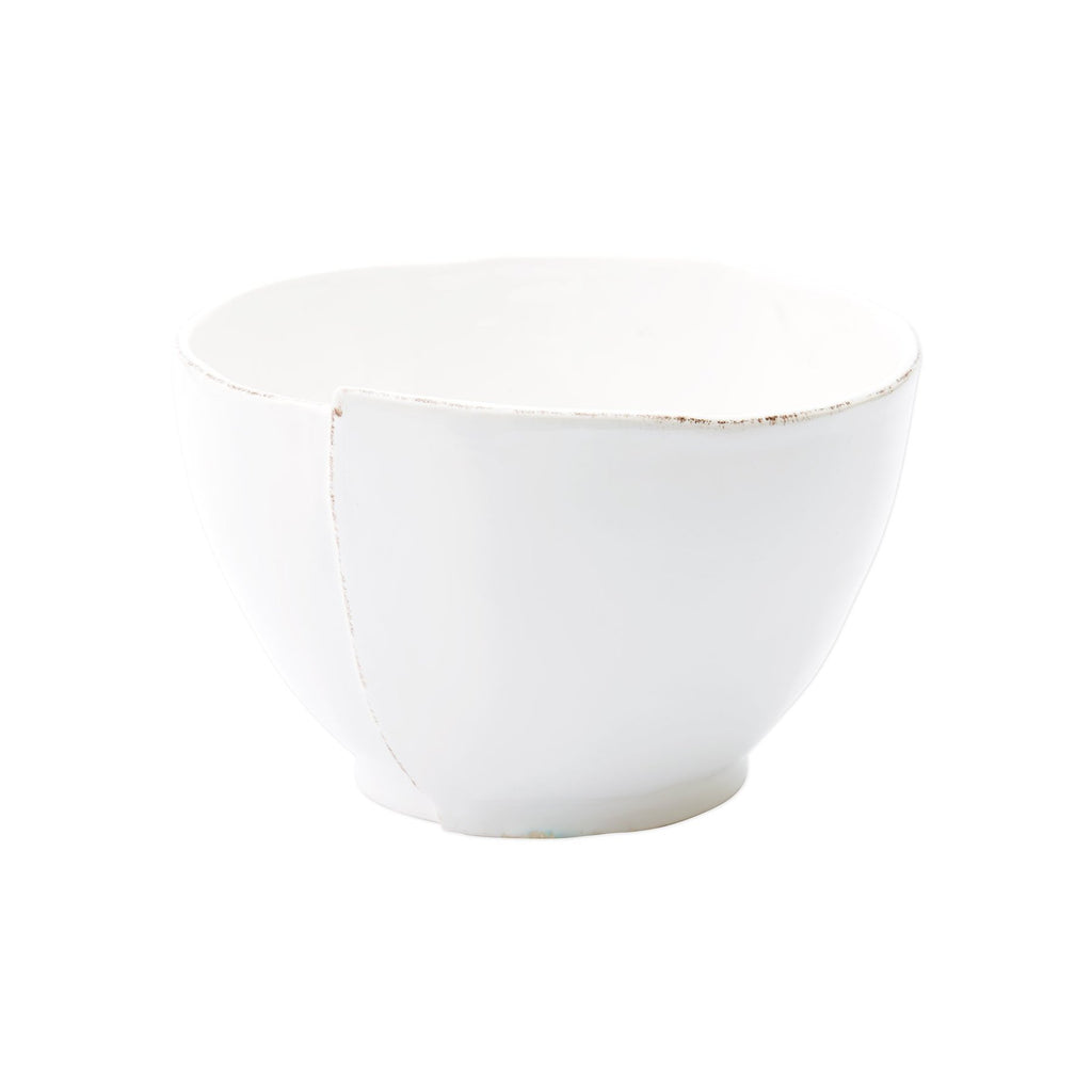 Lastra White Deep Serving Bowl Serveware Vietri White  