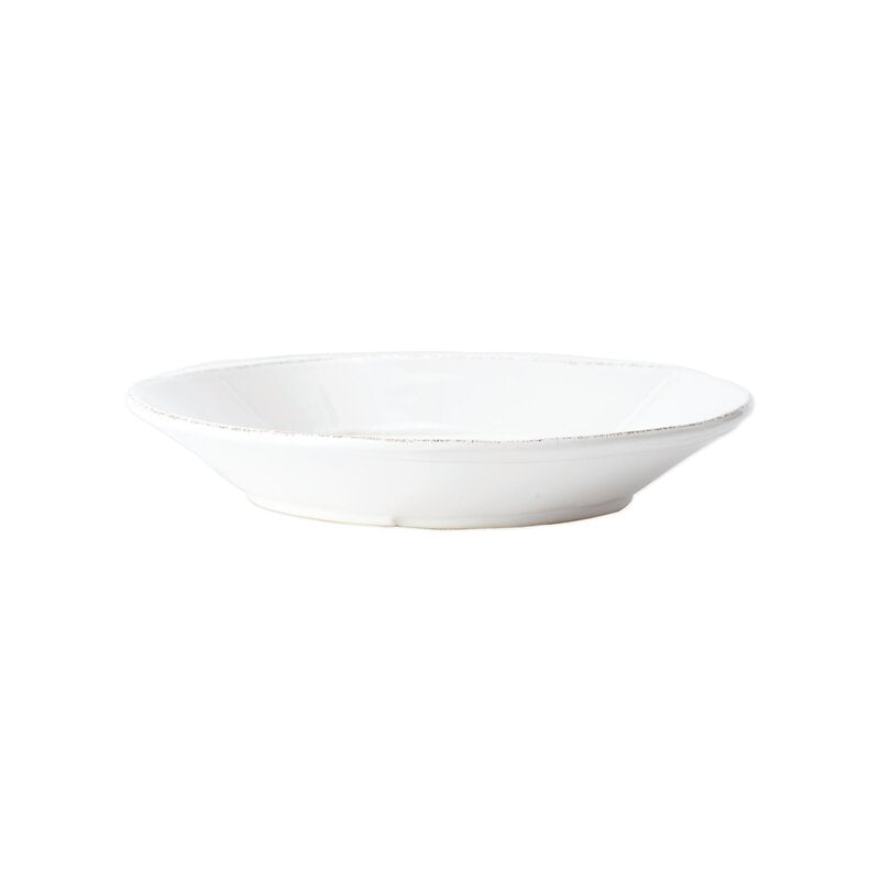Melamine Lastra White Pasta Bowl Bowls & Mugs Vietri   