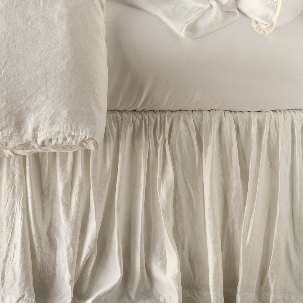 Bella Notte Paloma Bed Skirt Bed Skirts Bella Notte Parchment Full/Queen 