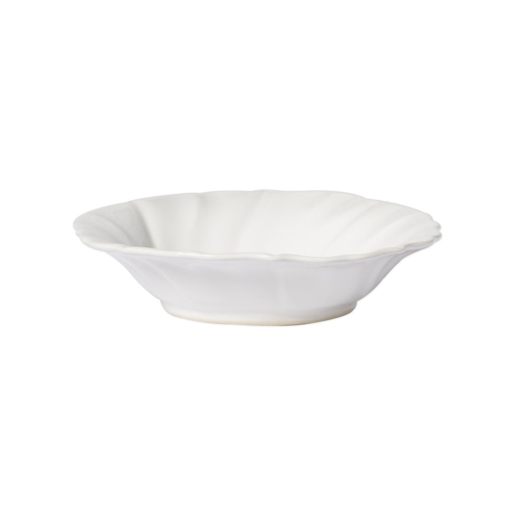 Incanto Stone Ruffle Pasta Bowl Serveware Vietri White  