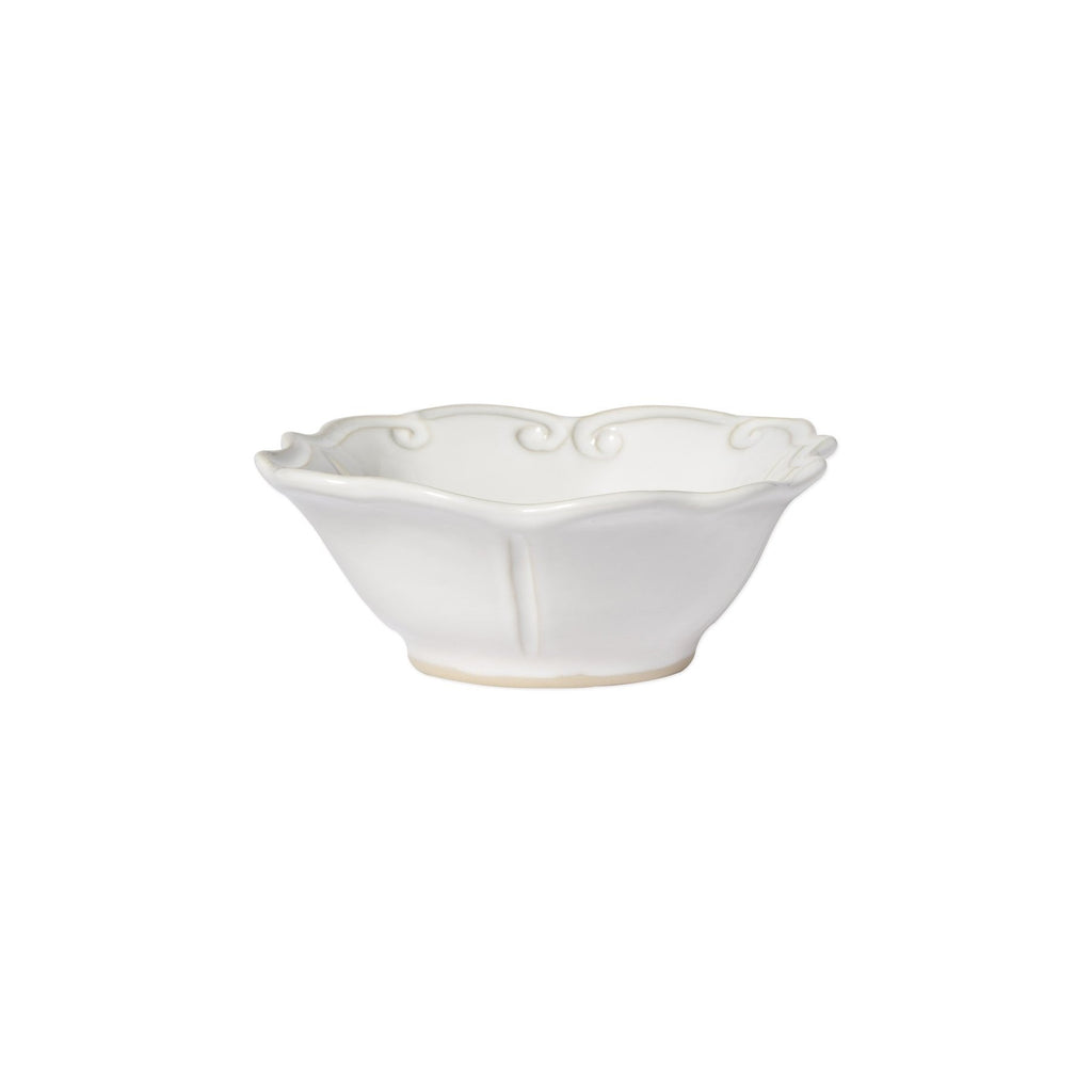 Incanto Stone Baroque Cereal Bowl Bowls & Mugs Vietri White  