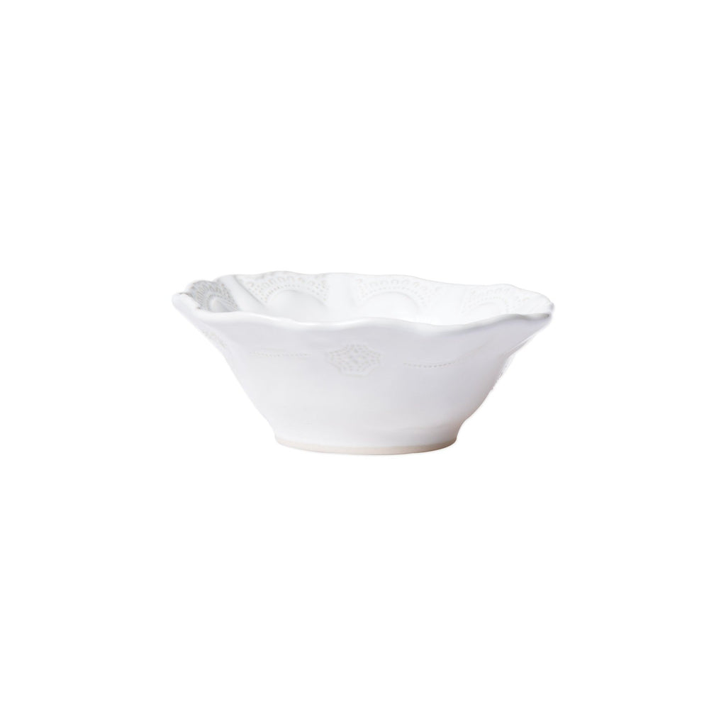 Incanto Stone Lace Cereal Bowl Bowls & Mugs Vietri White  