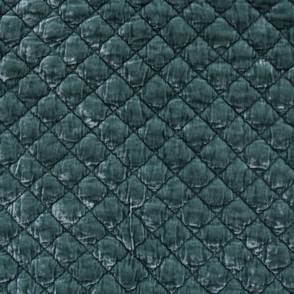 Bella Notte Silk Velvet Quilted Fabric By The Yard Fabric by the Yard Bella Notte Eucalyptus  