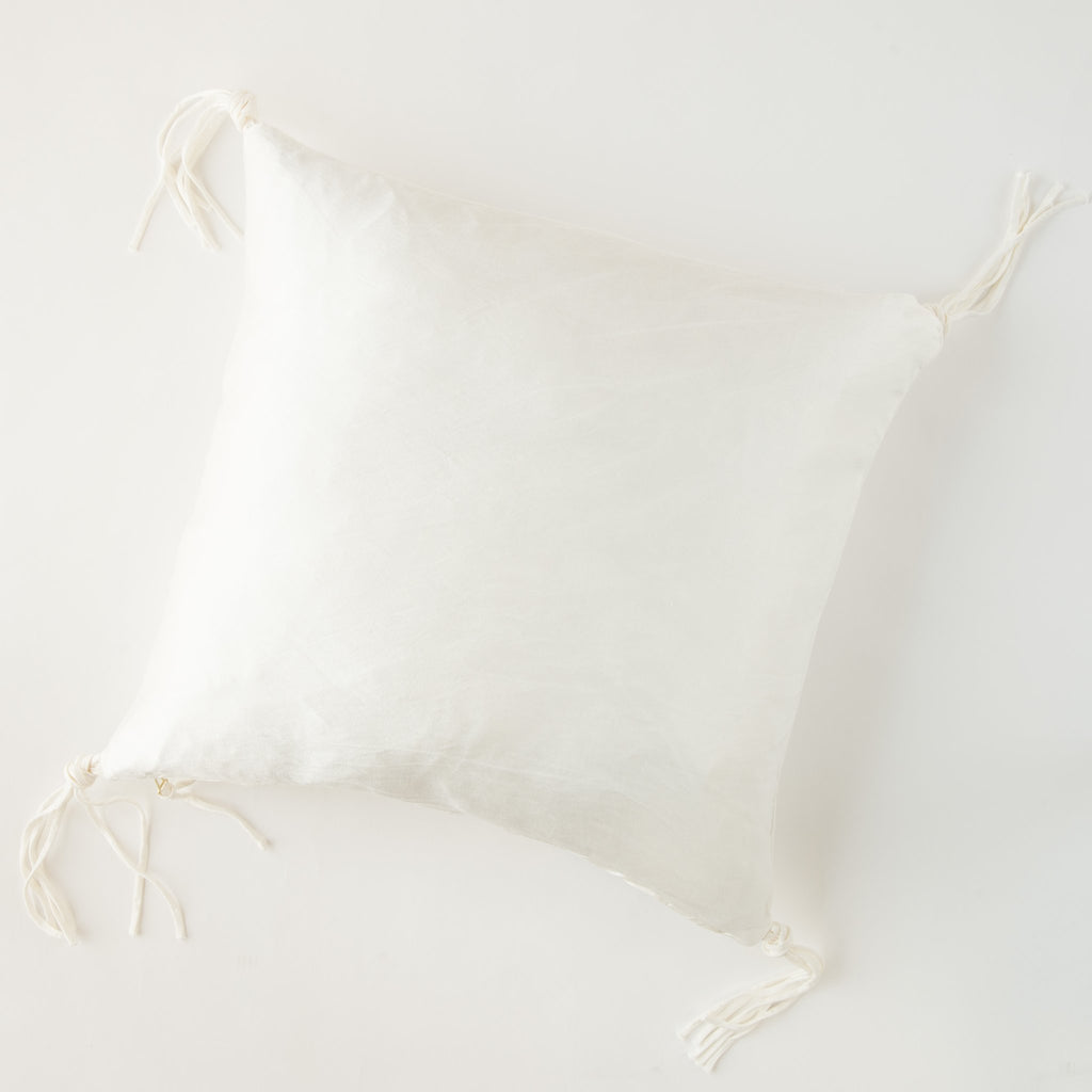Bella Notte Taline 24x24 Pillow Shams Bella Notte Add Insert Winter White 