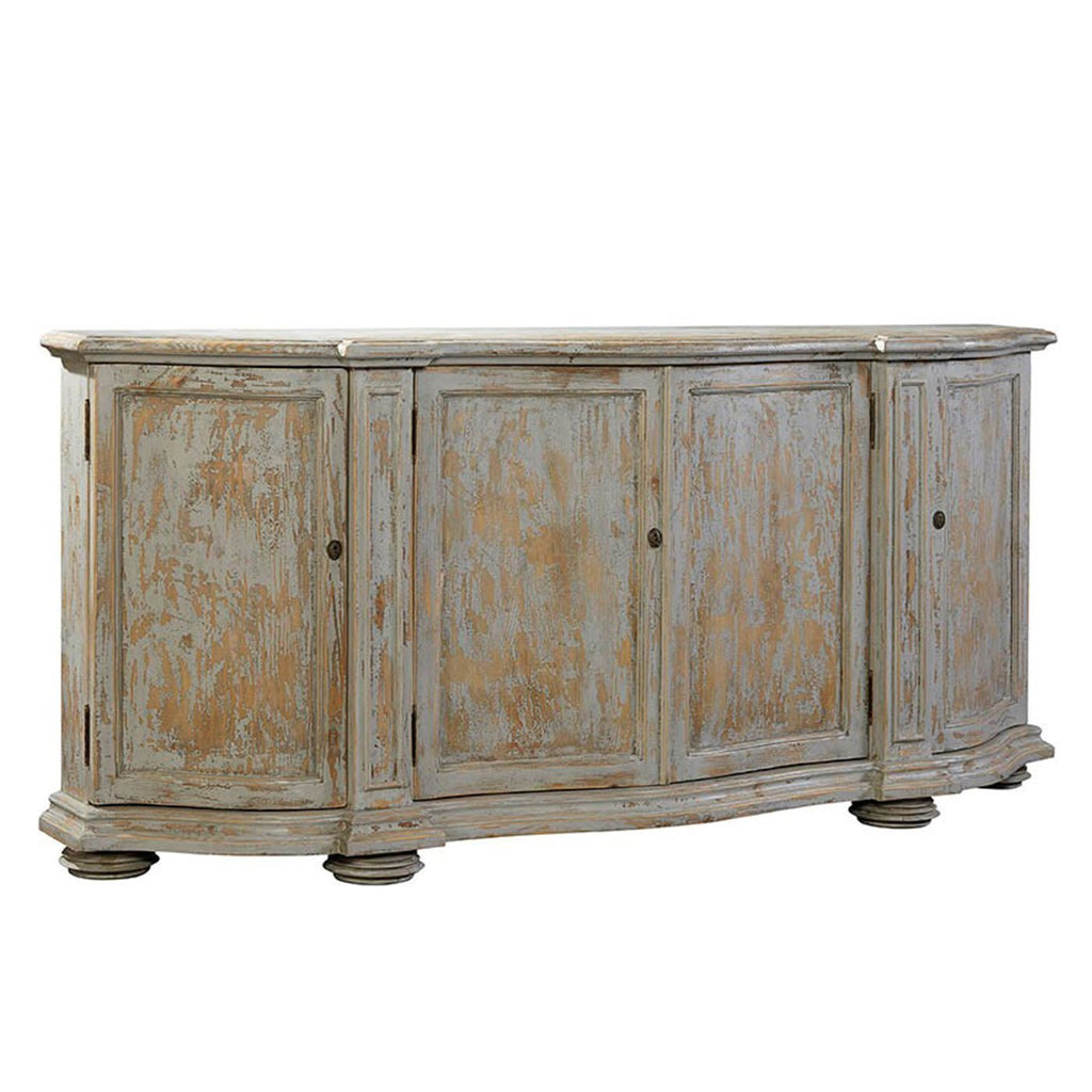 Washed Blue Pine Sideboard Buffets & Sideboards Ornamental Classics   
