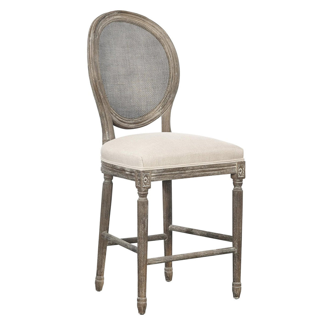 Spenser Counter Stool with Rattan Back Bar & Counter Stools Ornamental Classics   