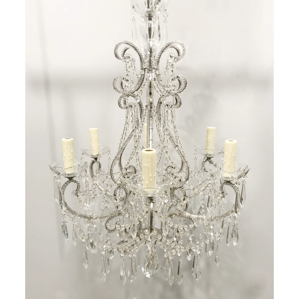 Traditional Chandelier Crystal Clear Chandeliers Pure Elegance Lighting Silver  