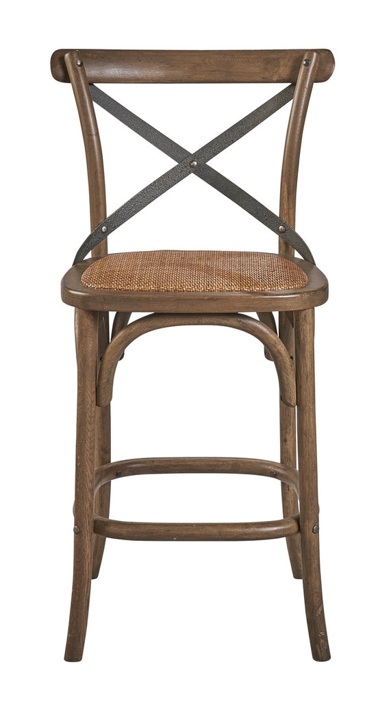 Beverly Counter Stool with Metal Back Bar & Counter Stools Ornamental Classics   
