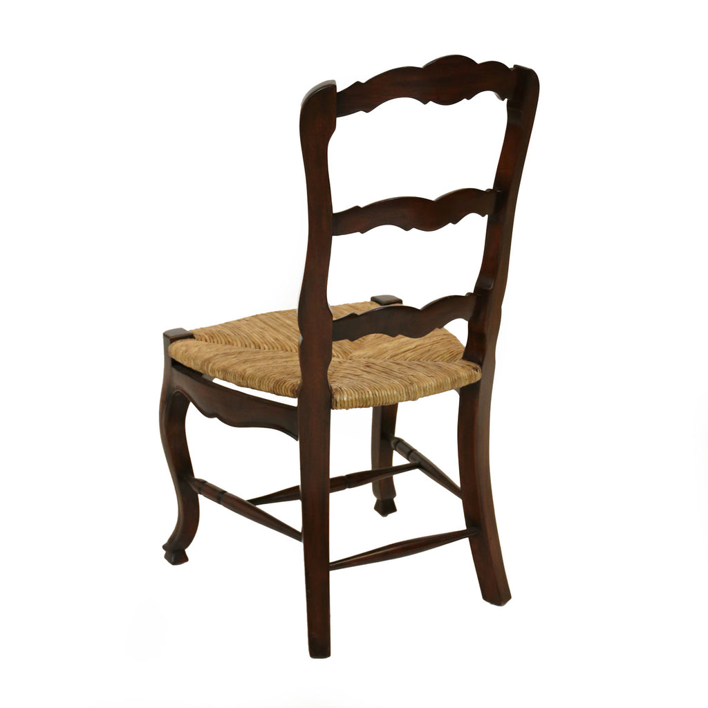Ladderback Side Chair in Mahogany Dining Chairs Ornamental Classics   