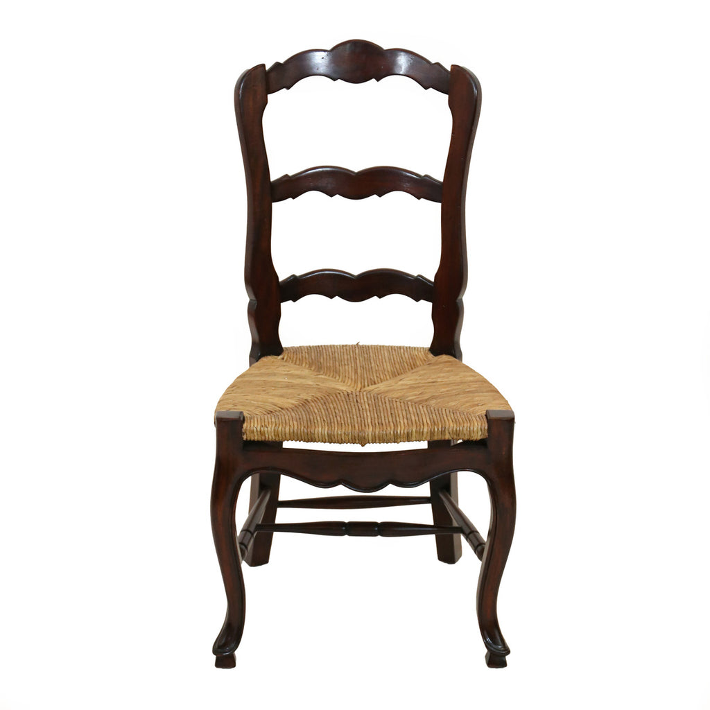 Ladderback Side Chair in Mahogany Dining Chairs Ornamental Classics   