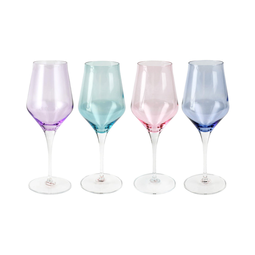 Contessa Assorted Water Glasses - Set of 4  Vietri   