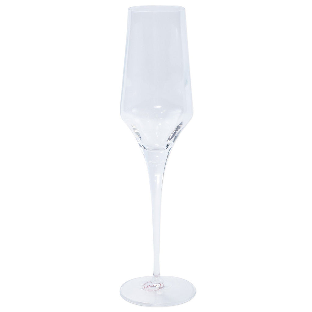 Contessa Clear Champagne Glass Barware Vietri Clear  