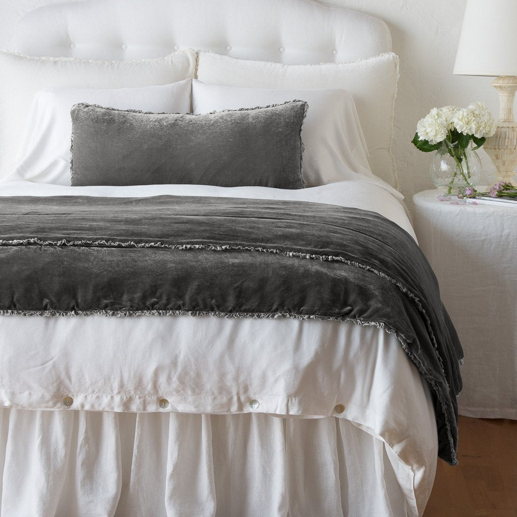 Bella Notte Carmen Bed End Blanket Duvet Covers & Comforters Bella Notte Fog  