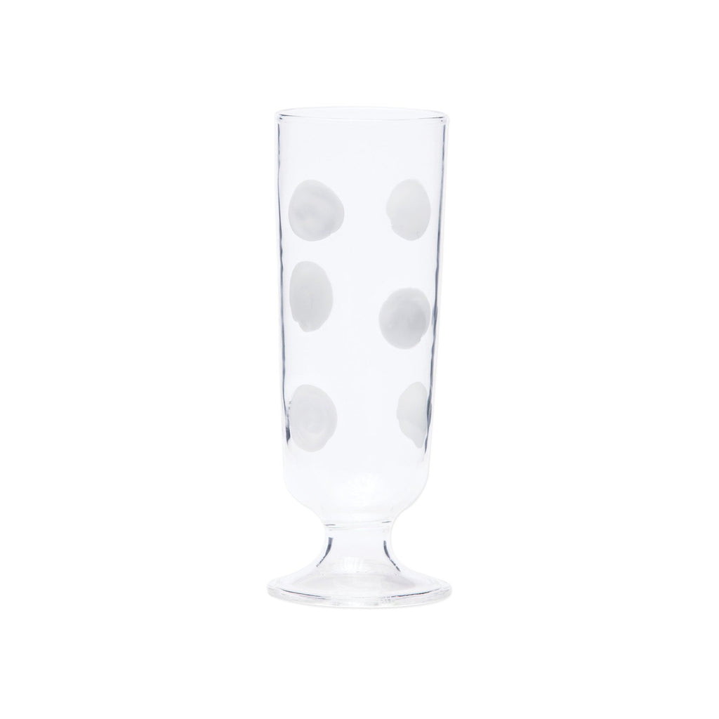 Drop Champagne Glass Glassware Vietri White  
