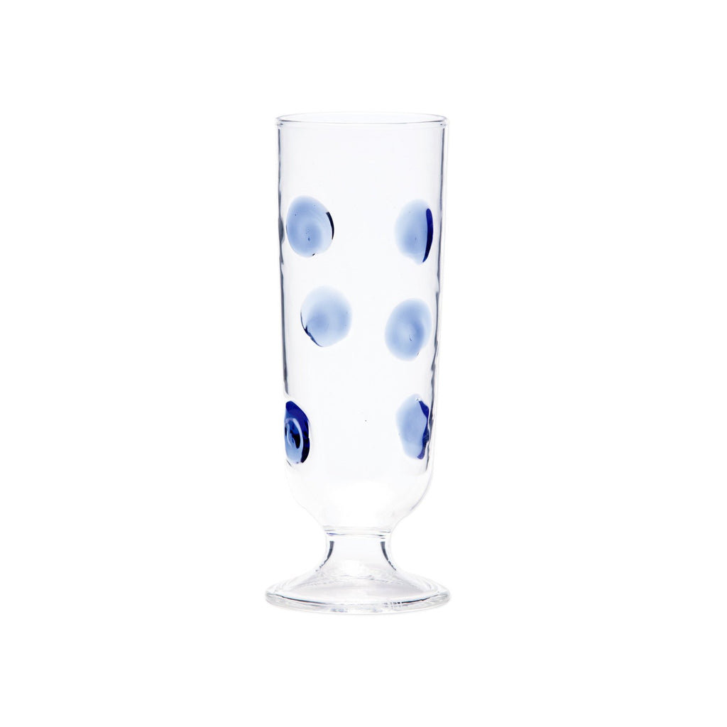 Drop Champagne Glass Glassware Vietri Blue  