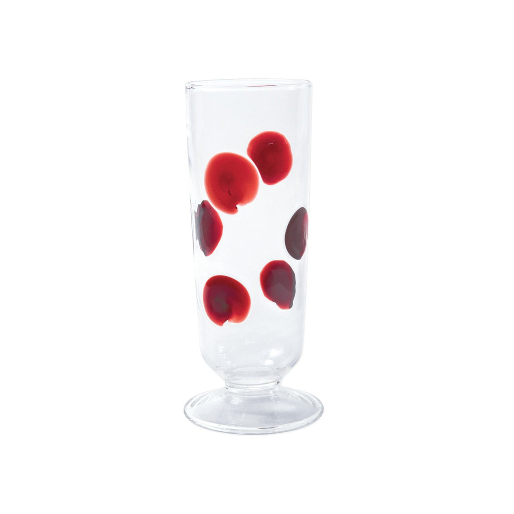 Drop Champagne Glass Glassware Vietri Red  