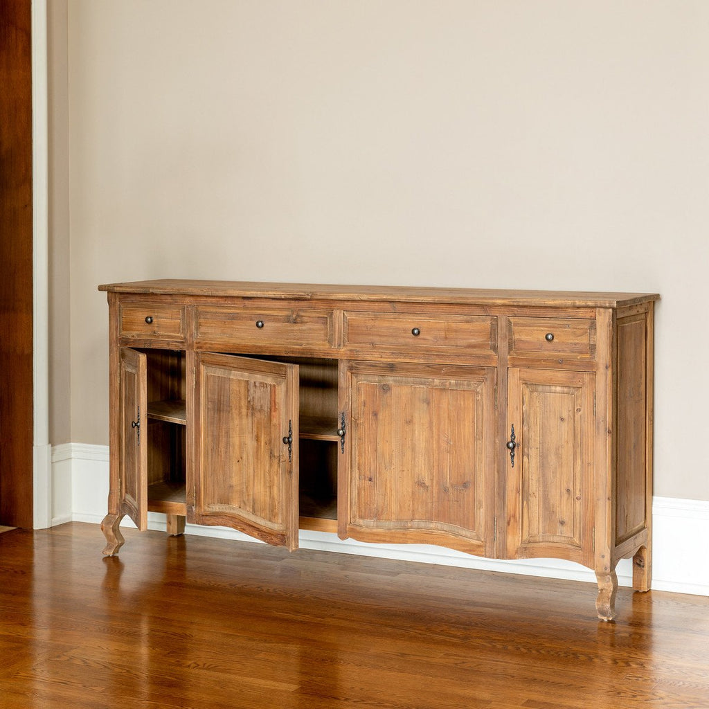 French Style Pine Sideboard Buffets & Sideboards Farmhouse Designs   