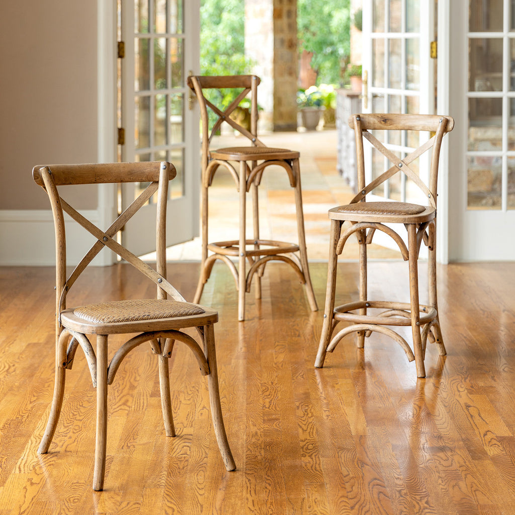 Criss Cross Barstool Dining Chairs Farmhouse Designs   