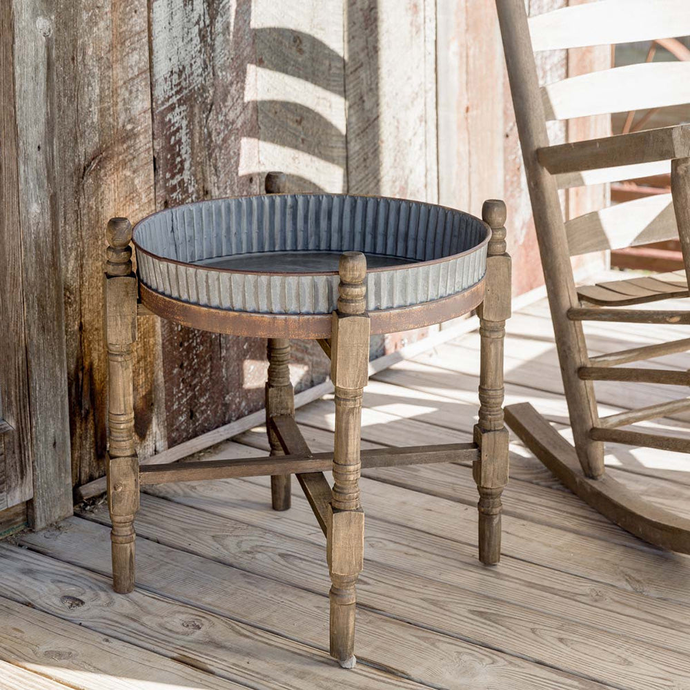 Rustic Western Side Table Side Tables Farmhouse Designs   