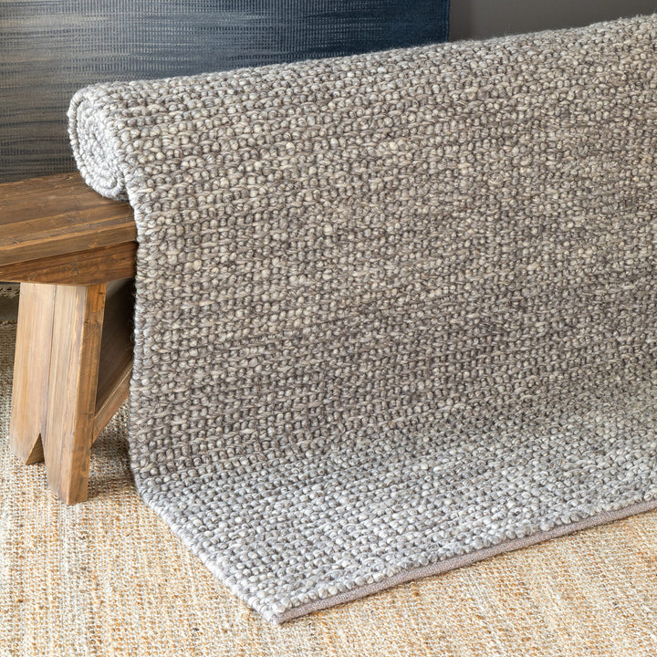 Ash Woven Felted Wool 9'x6' Rug Rugs Farmhouse Designs   