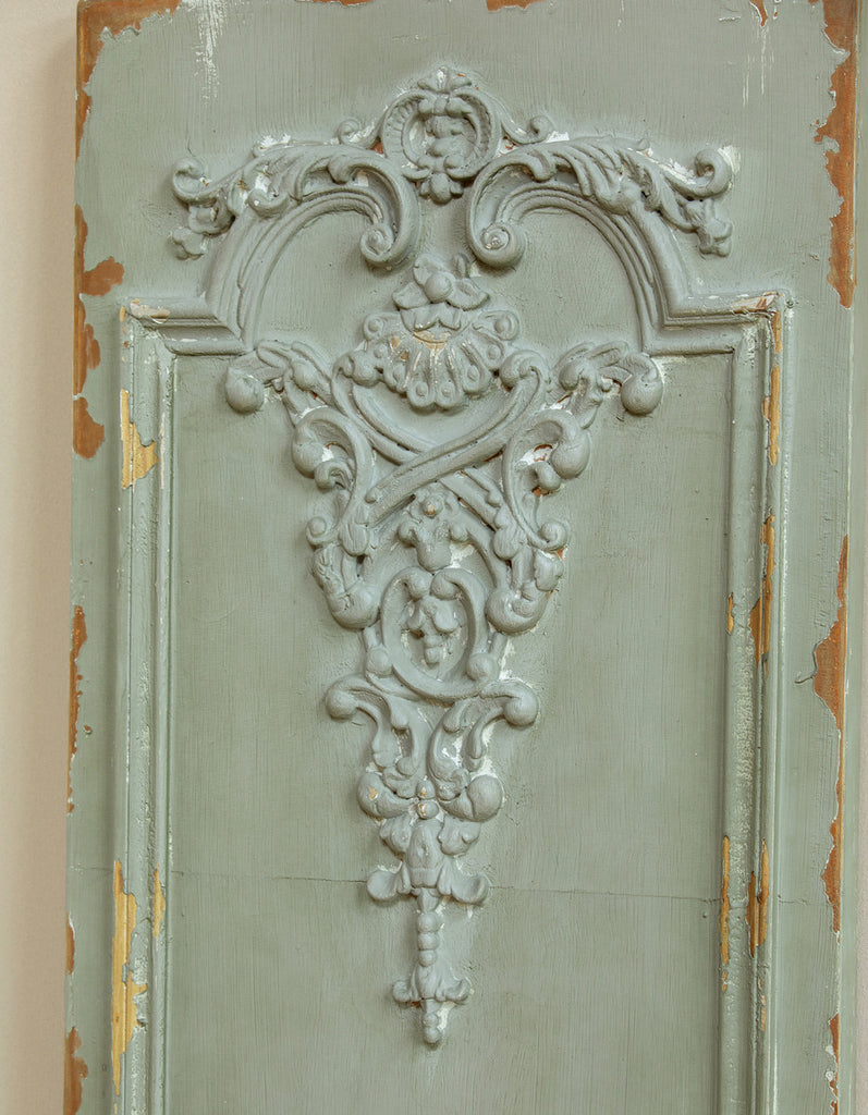 Antique-Style Grey Panel Decor Decor Farmhouse Designs   
