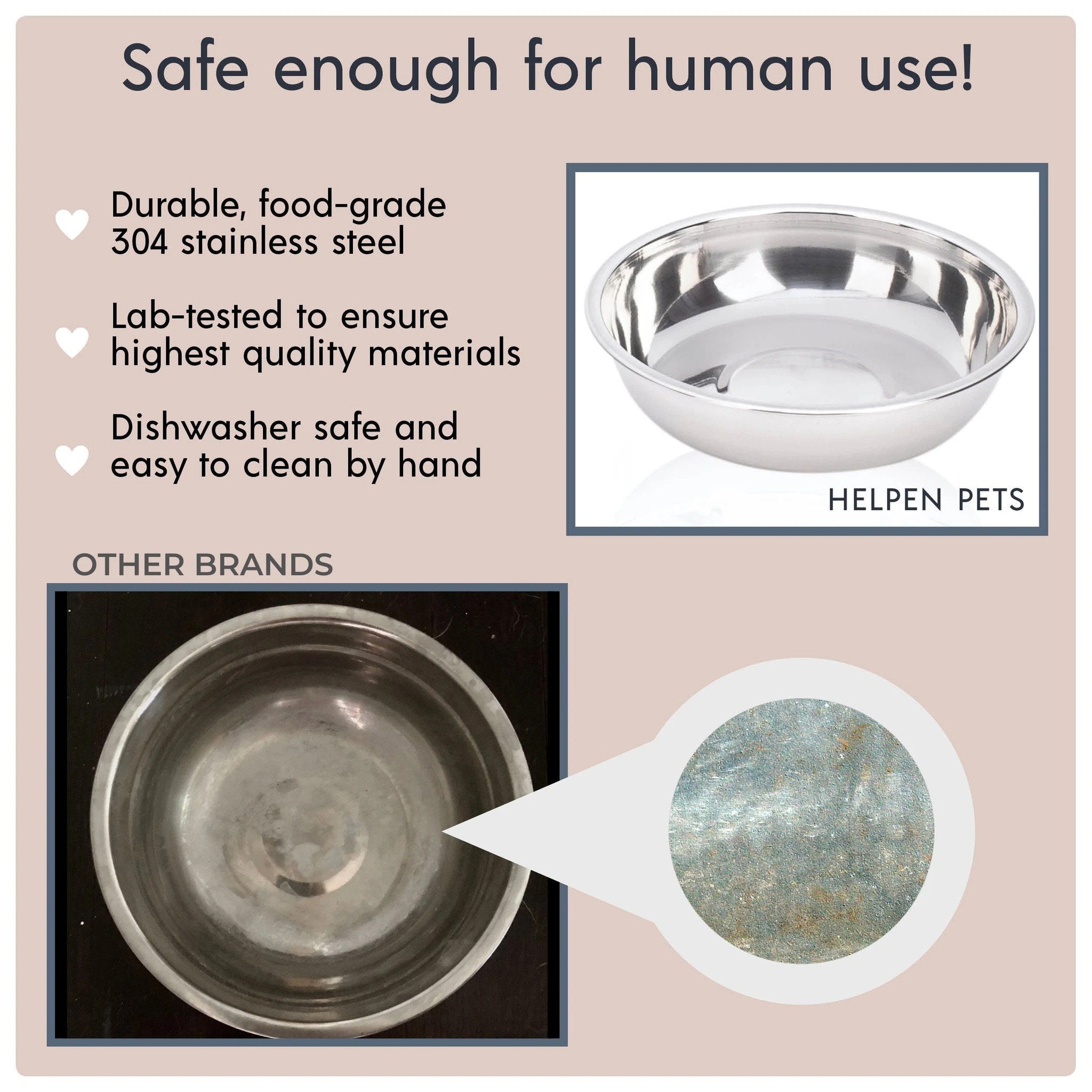 Stainless Steel Replacement Dog Bowl