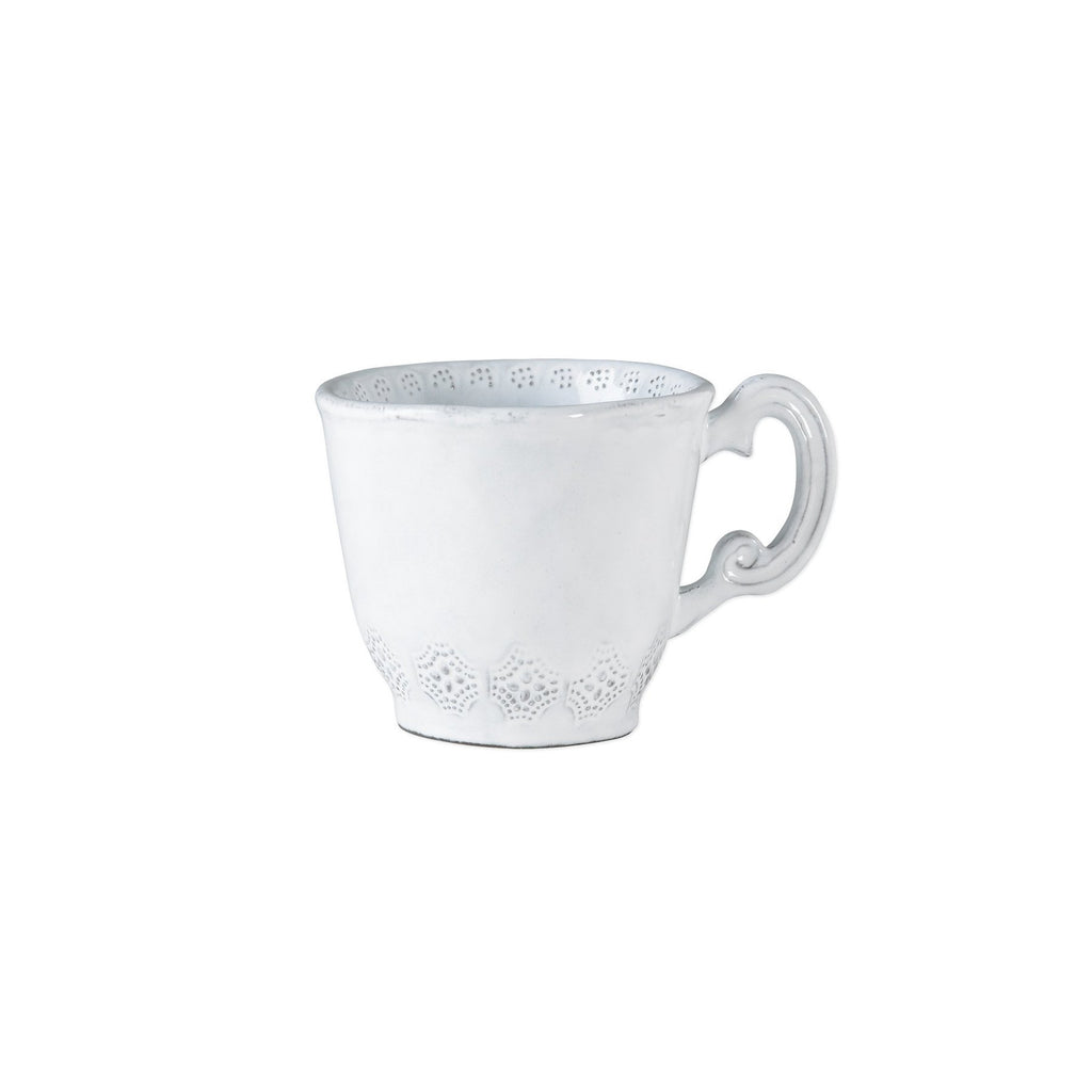 Incanto Lace Mug Bowls & Mugs Vietri White  