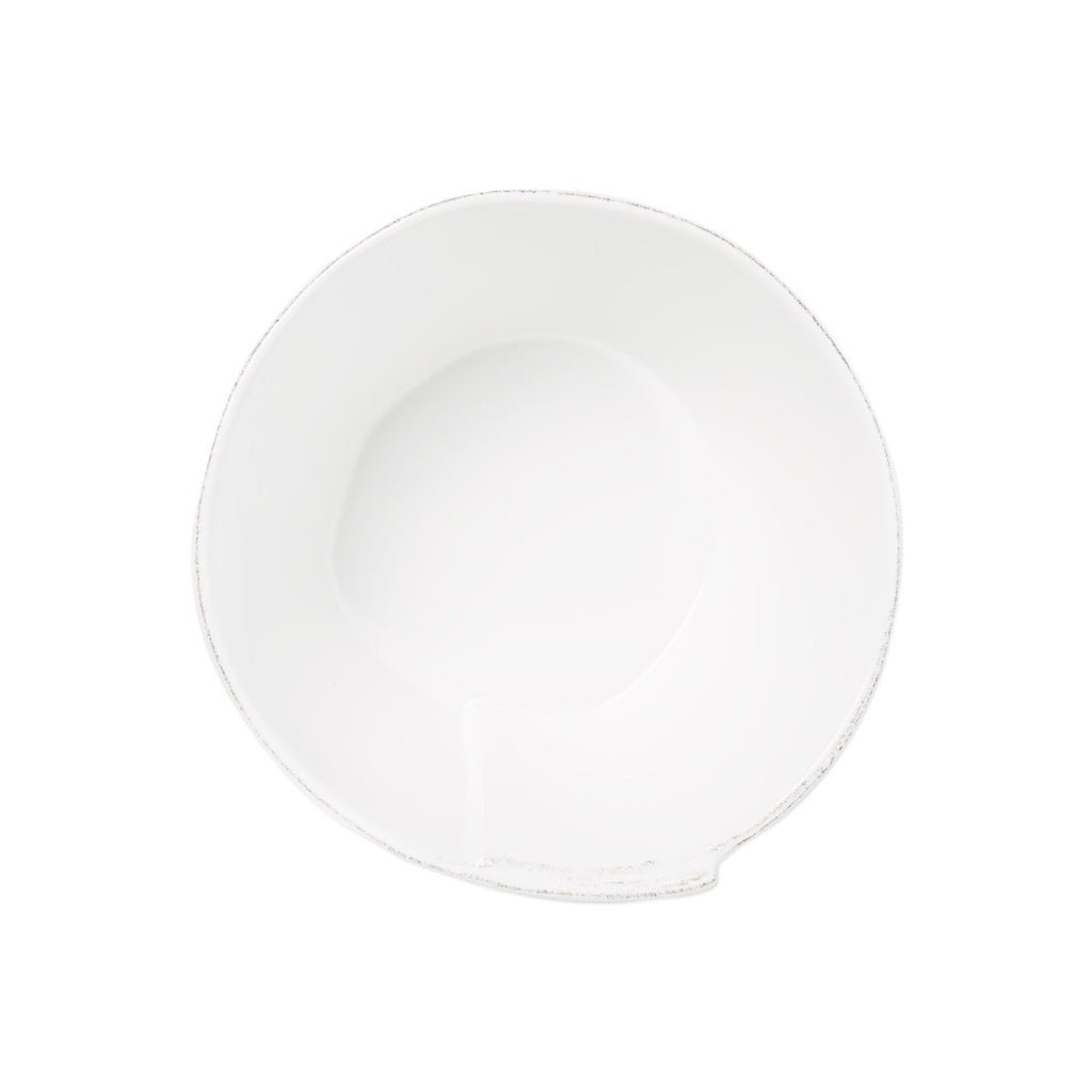 Lastra White Medium Stacking Serving Bowl Serveware Vietri   