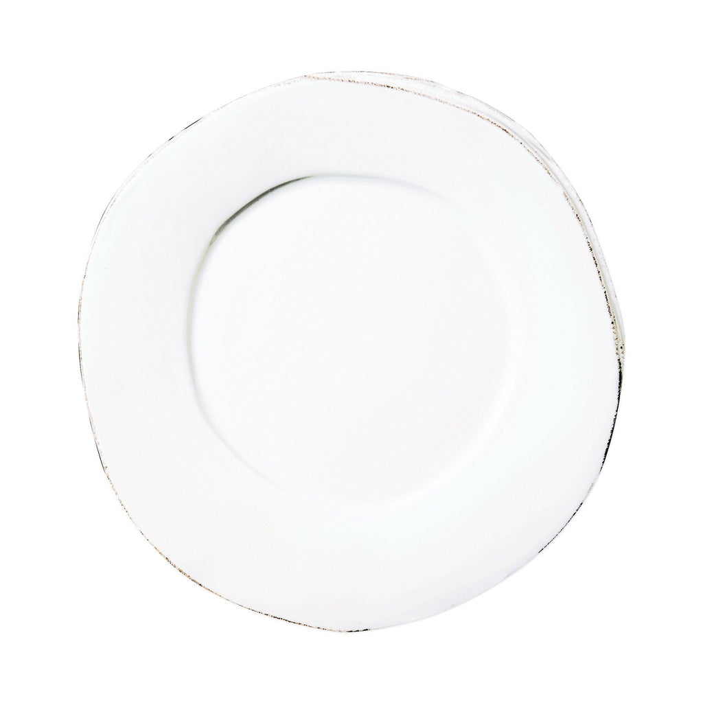 Lastra European Dinner Plate Dinnerware Vietri White  