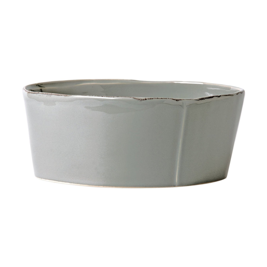 Lastra Large Serving Bowl Serveware Vietri Gray  