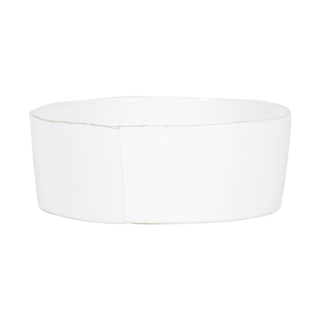 Lastra Large Serving Bowl Serveware Vietri White  
