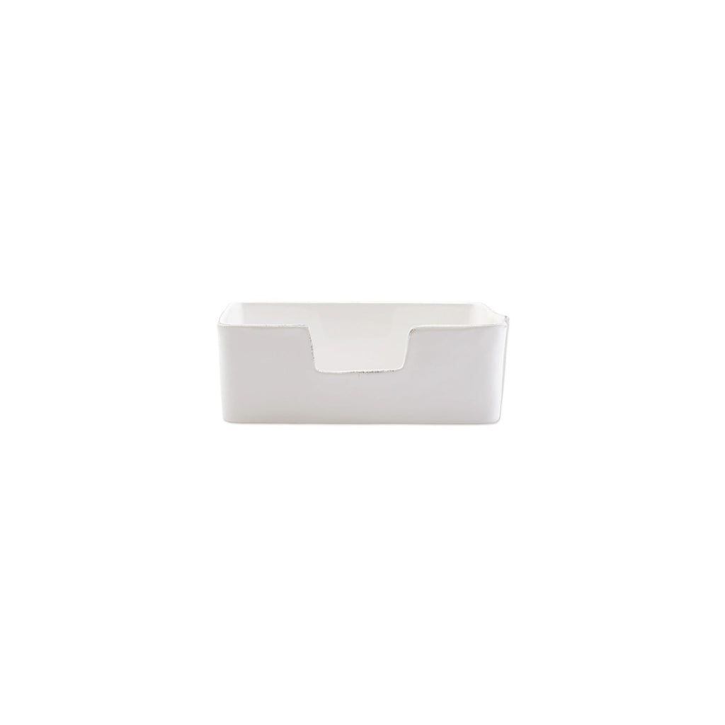 Lastra White Guest Towel Holder Serveware Vietri White  