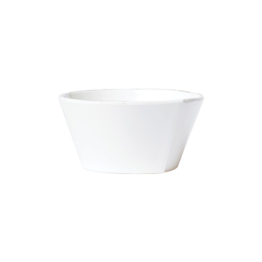 Melamine Lastra White Stacking Cereal Bowl Bowls & Mugs Vietri White  
