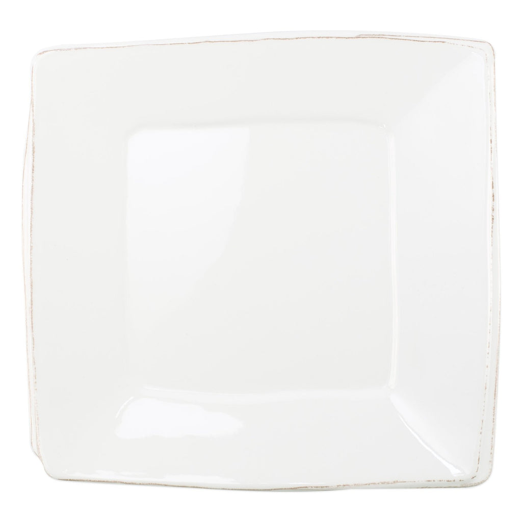 Melamine Lastra White Square Platter Serveware Vietri White  