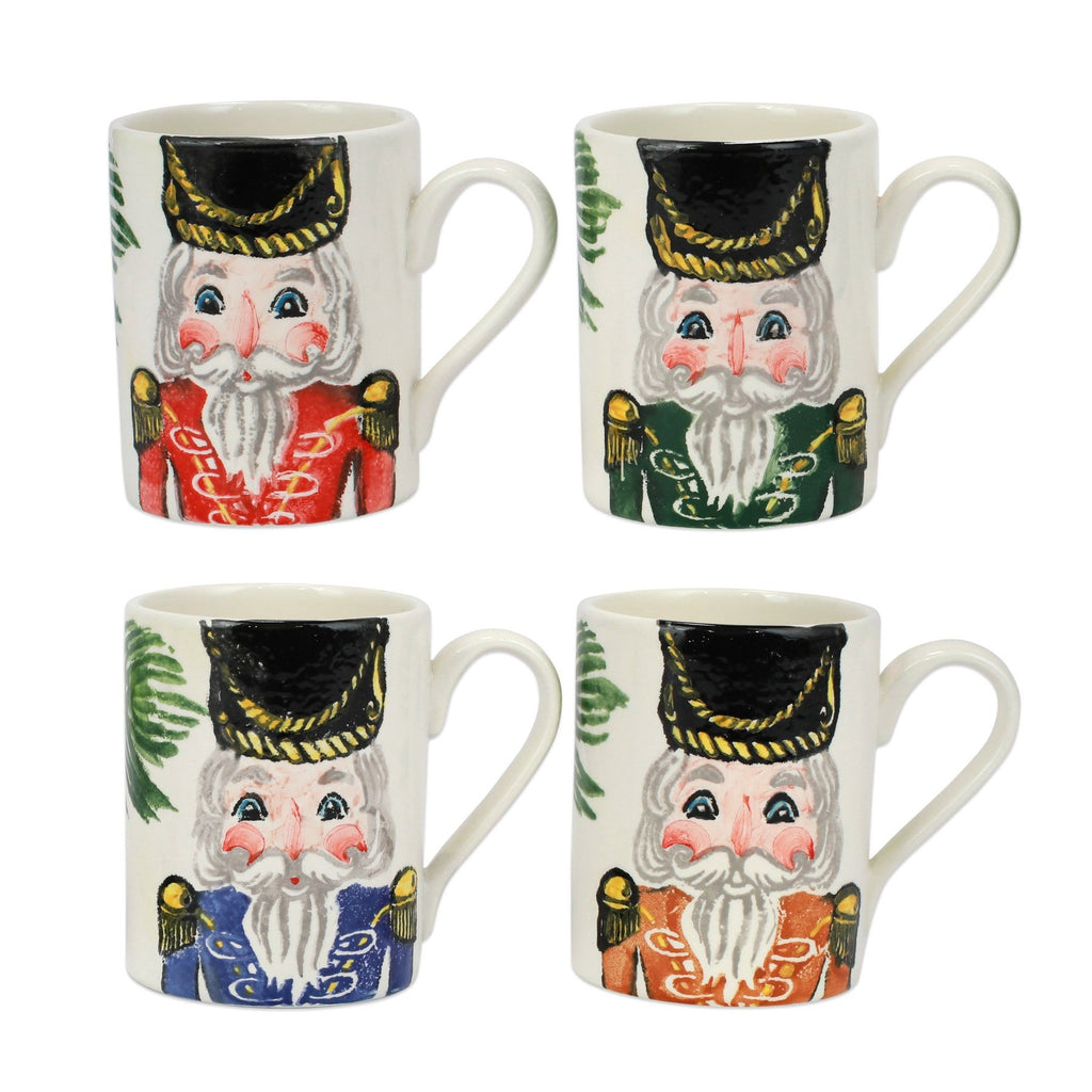 Nutcrackers Assorted Mugs - Set Of 4 Bowls & Mugs Vietri   
