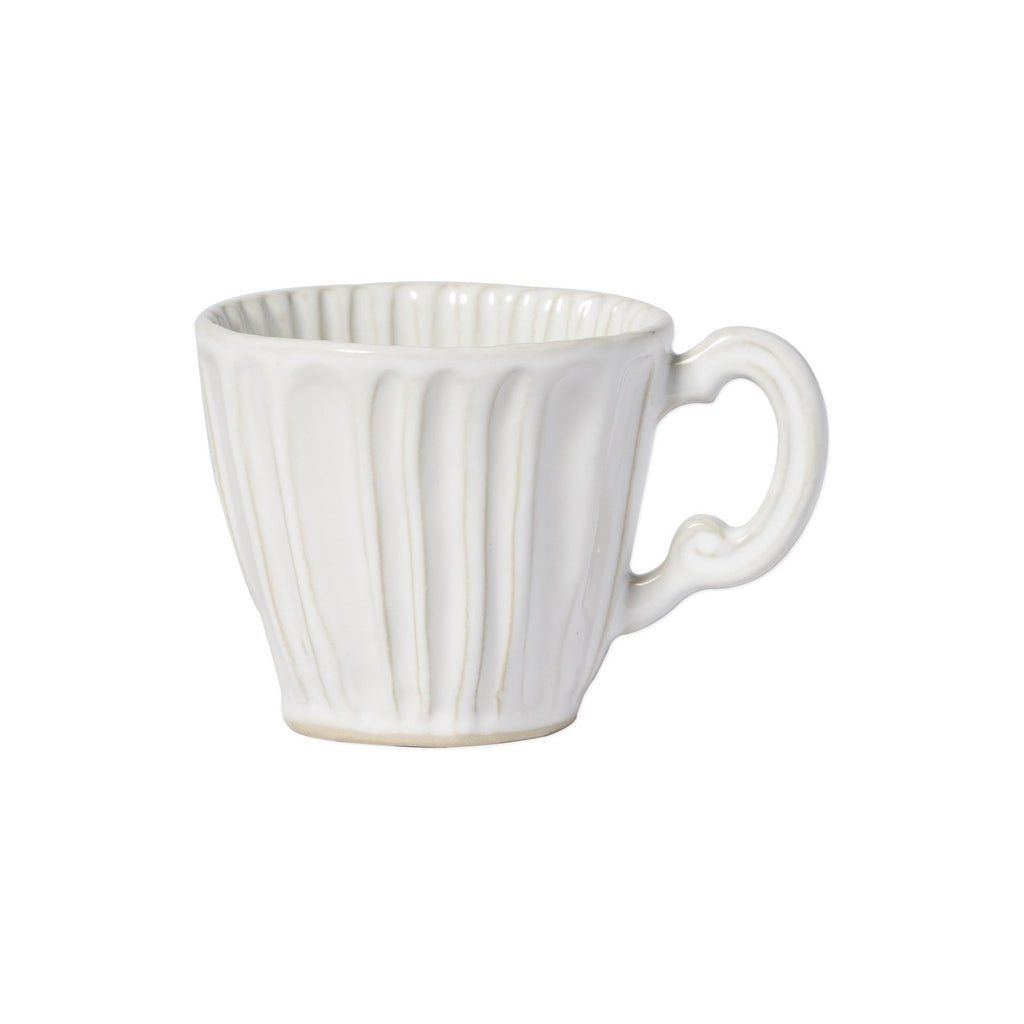 Incanto Stone Stripe Mug Dinnerware Vietri White  