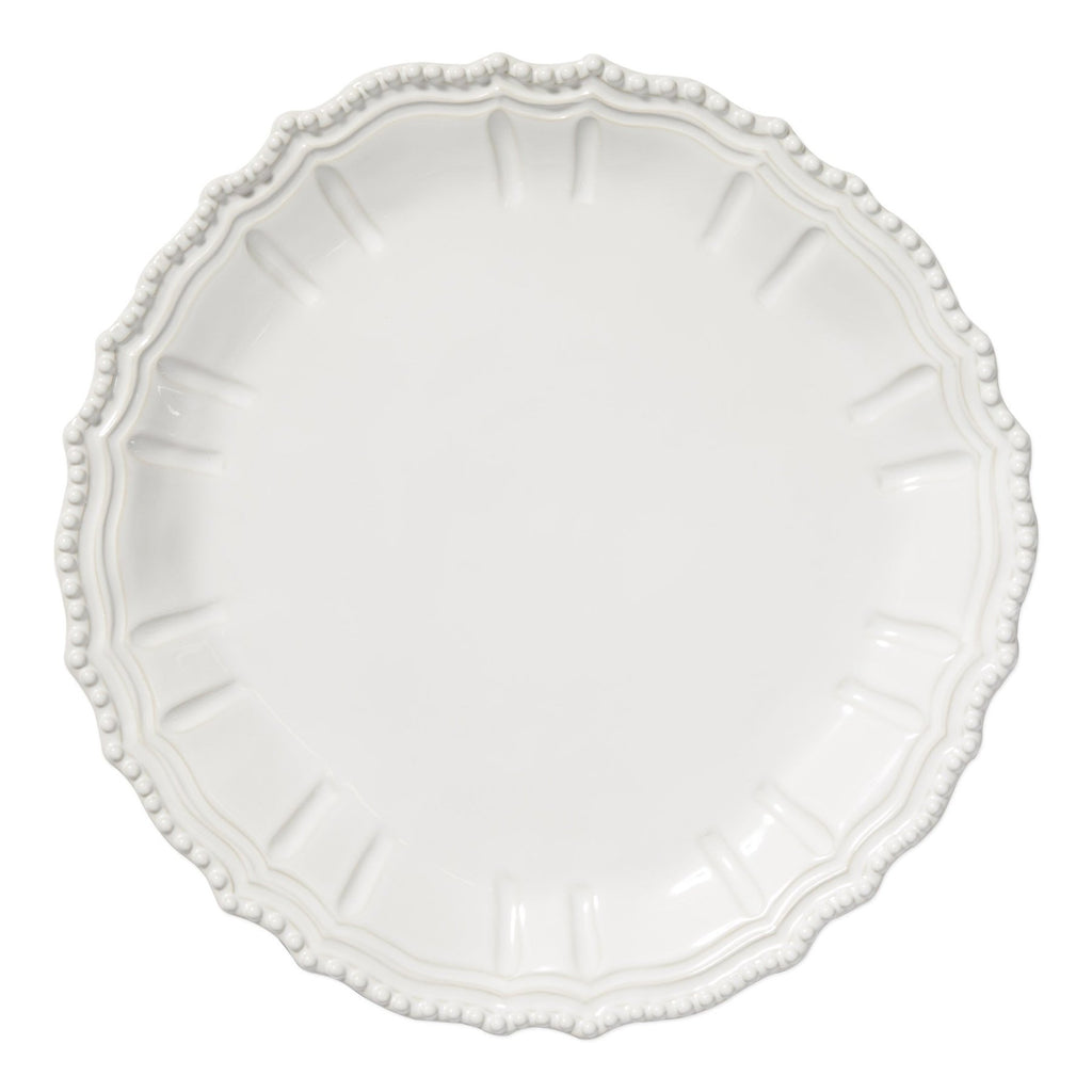 Incanto Stone Baroque Round Platter Serveware Vietri White  