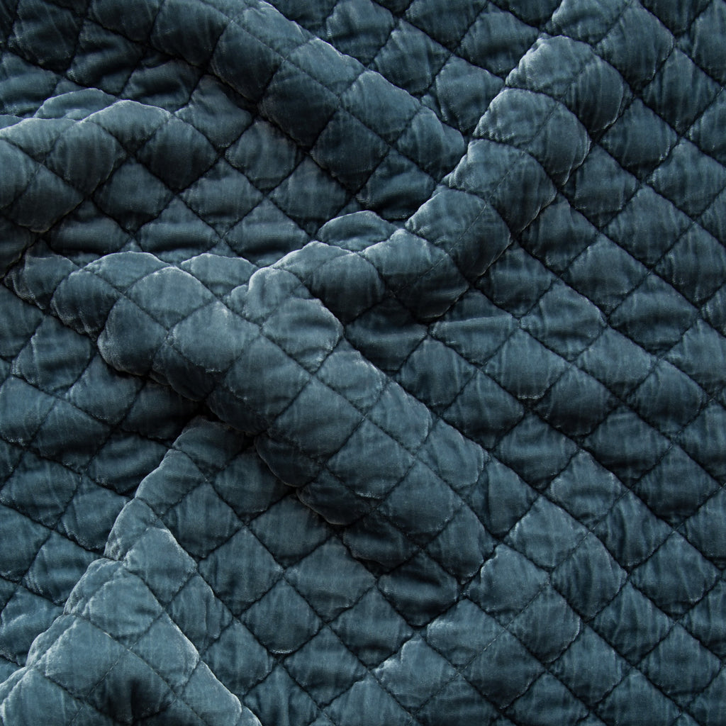 Bella Notte Silk Velvet Quilted Fabric By The Yard Fabric by the Yard Bella Notte Mineral  