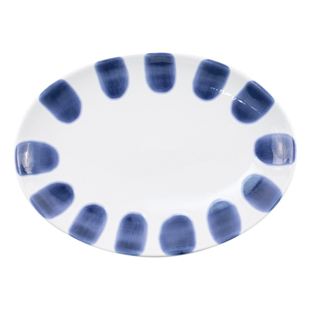 Santorini Dot Small Oval Platter Serveware Vietri   